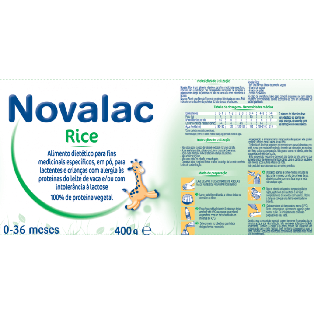 Novalac Rice 400g | 365 Farma - A sua farmácia online 365 dias por ano